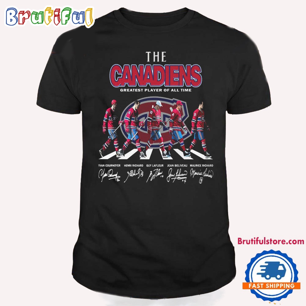 Montreal Canadiens Go On The Road Team Player Signature T Shirt