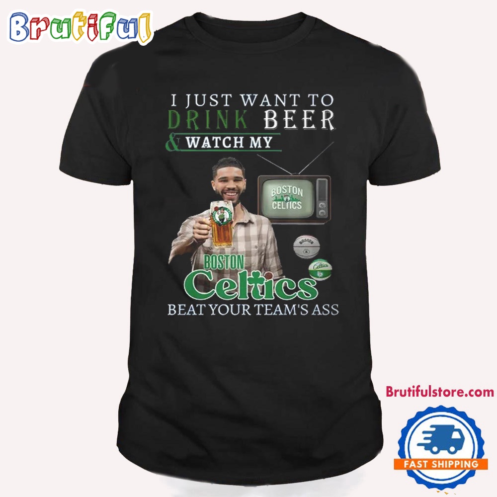 NBA Boston Celtics 2024 Champions Drink Beer T Shirt