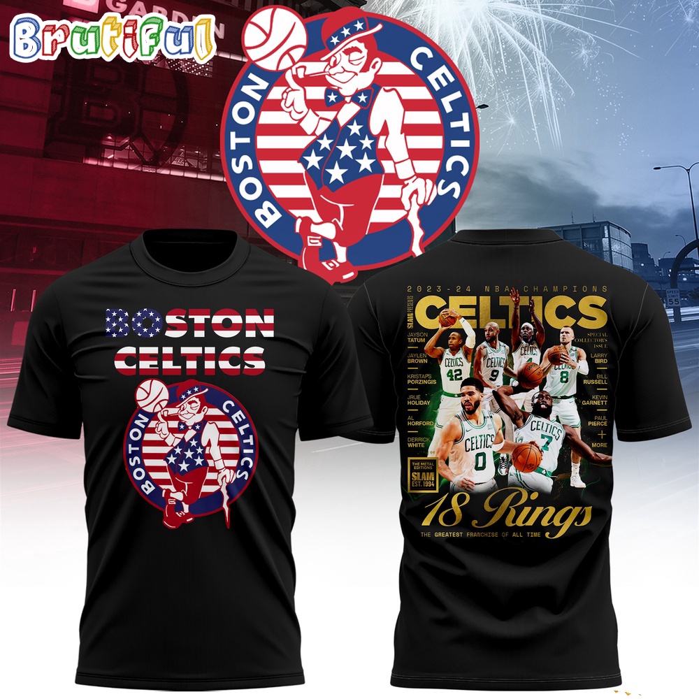 NBA Boston Celtics Happyy 4th Of July T Shirt