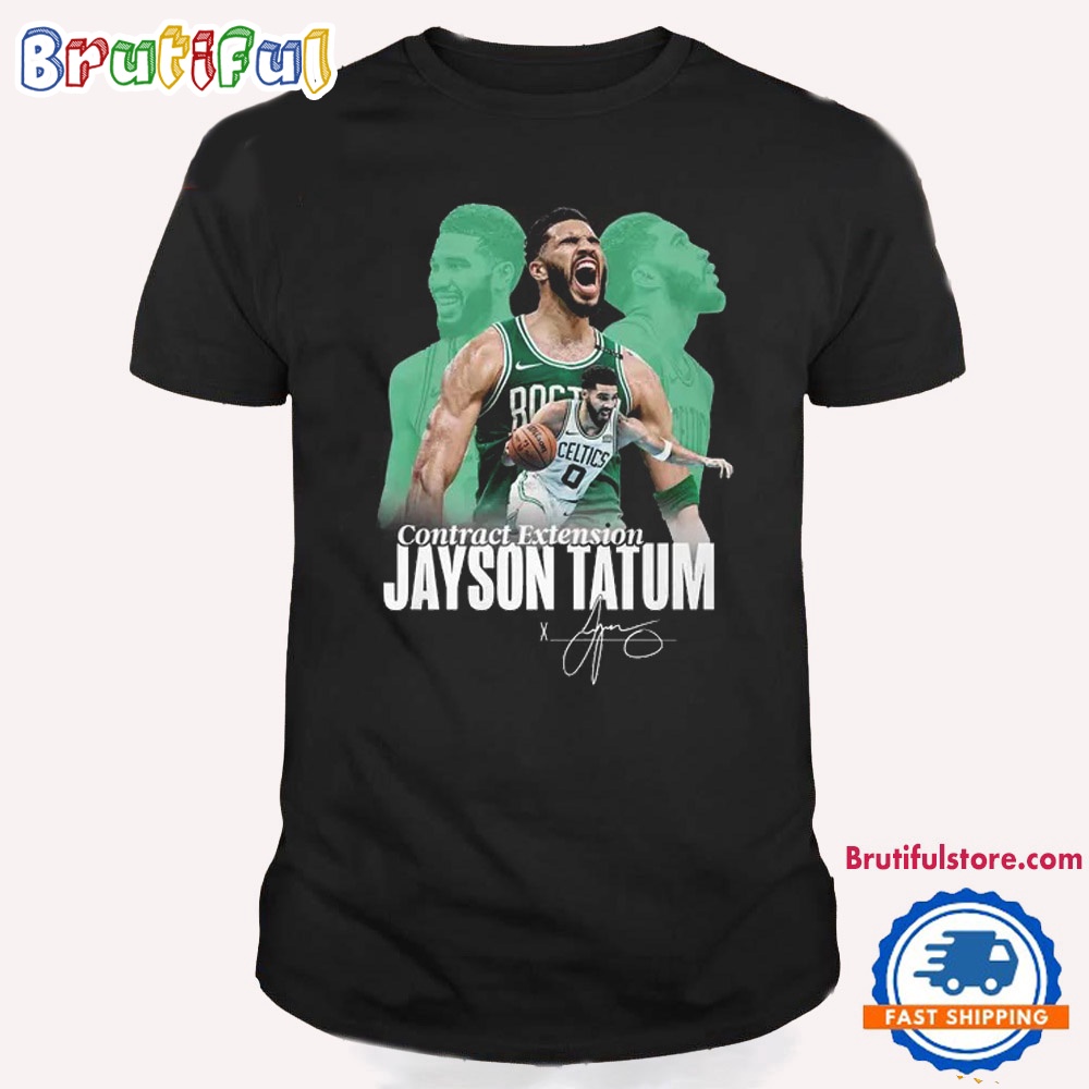 NBA Boston Celtics Jayson Tatum Graphics Signature Design 2024 Champions T Shirt