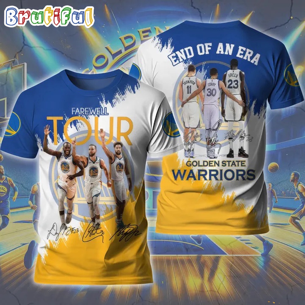 NBA Golden State Warriors End Of An Era Farewell Tour Signature T Shirt