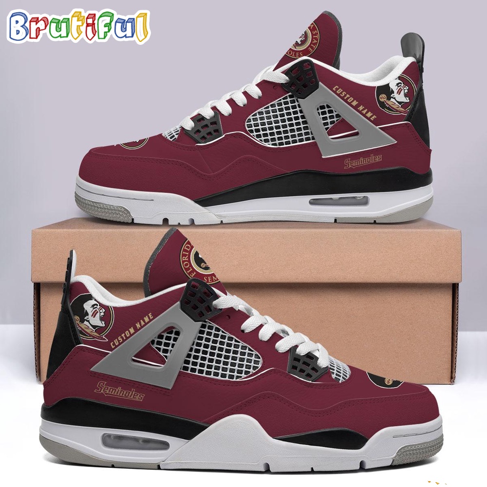 NCAA Florida State Seminoles Sport Team Air Jordan 4 Shoes Personalized AJ4 Sneaker 1