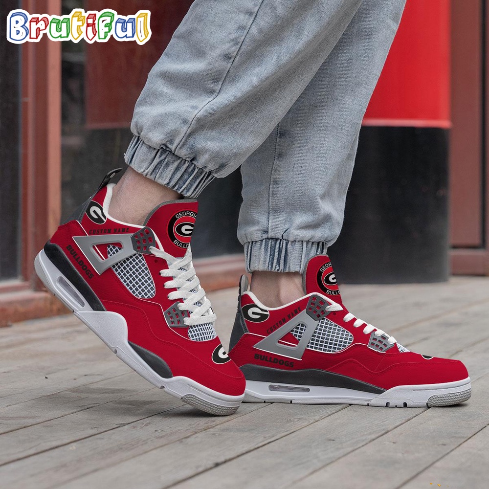 NCAA Georgia Bulldogs Sport Team Air Jordan 4 Shoes Personalized AJ4 Sneaker 2