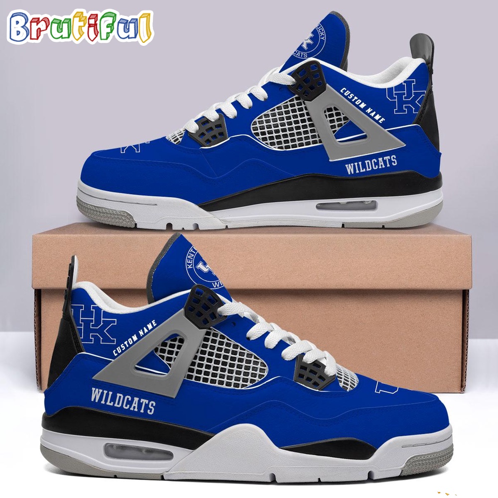 NCAA Kentucky Wildcats Sport Team Air Jordan 4 Shoes Personalized AJ4 Sneaker 1