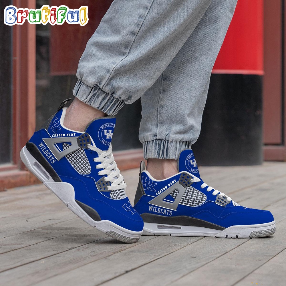 NCAA Kentucky Wildcats Sport Team Air Jordan 4 Shoes Personalized AJ4 Sneaker 2