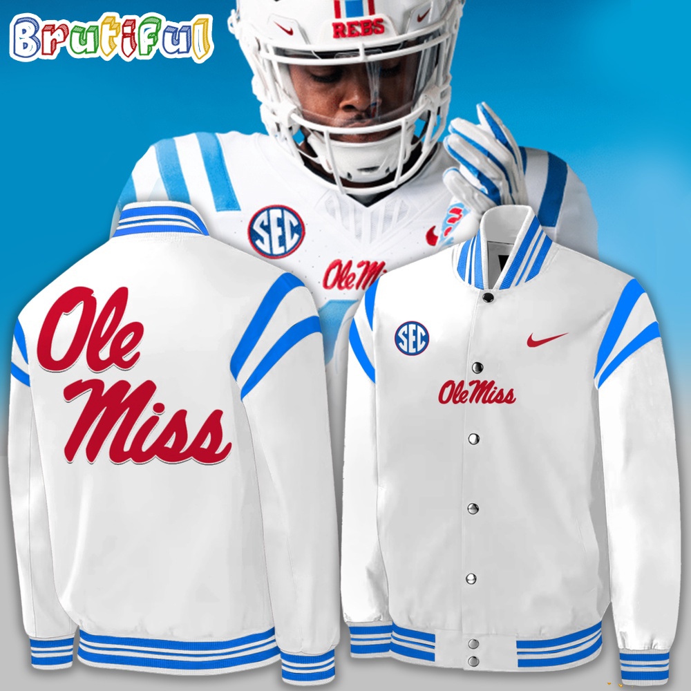 NCAA Ole Miss Rebels Football 2024 Baseball Jacket