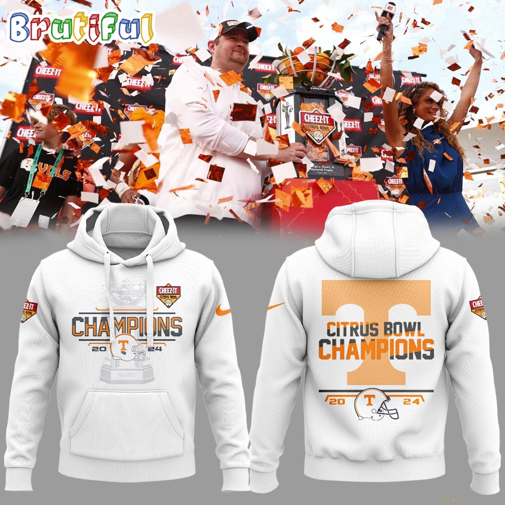 NCAA Tennessee Volunteers Football 2024 Citrus Bowl Champs Hoodie