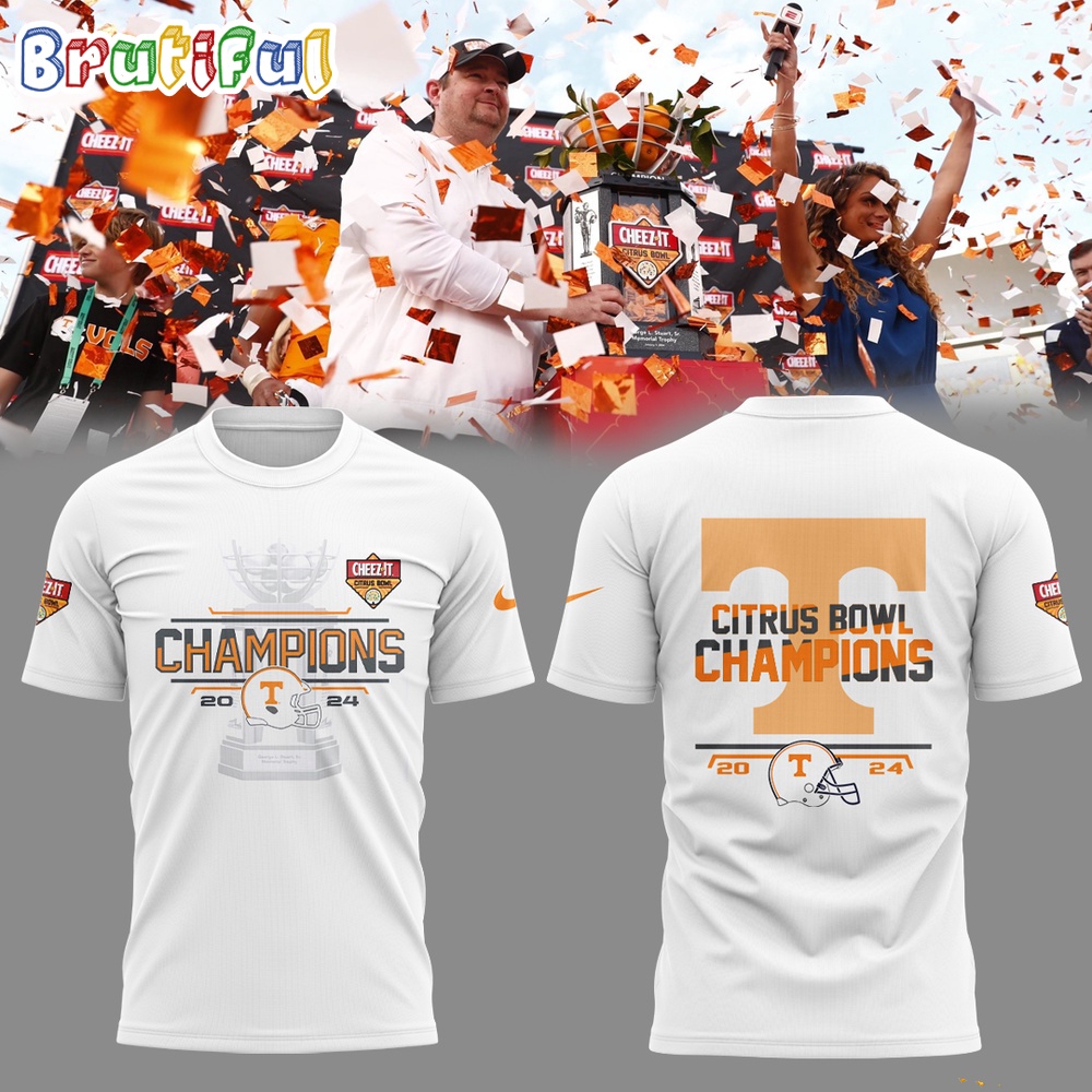 NCAA Tennessee Volunteers Football 2024 Citrus Bowl Champs T Shirt