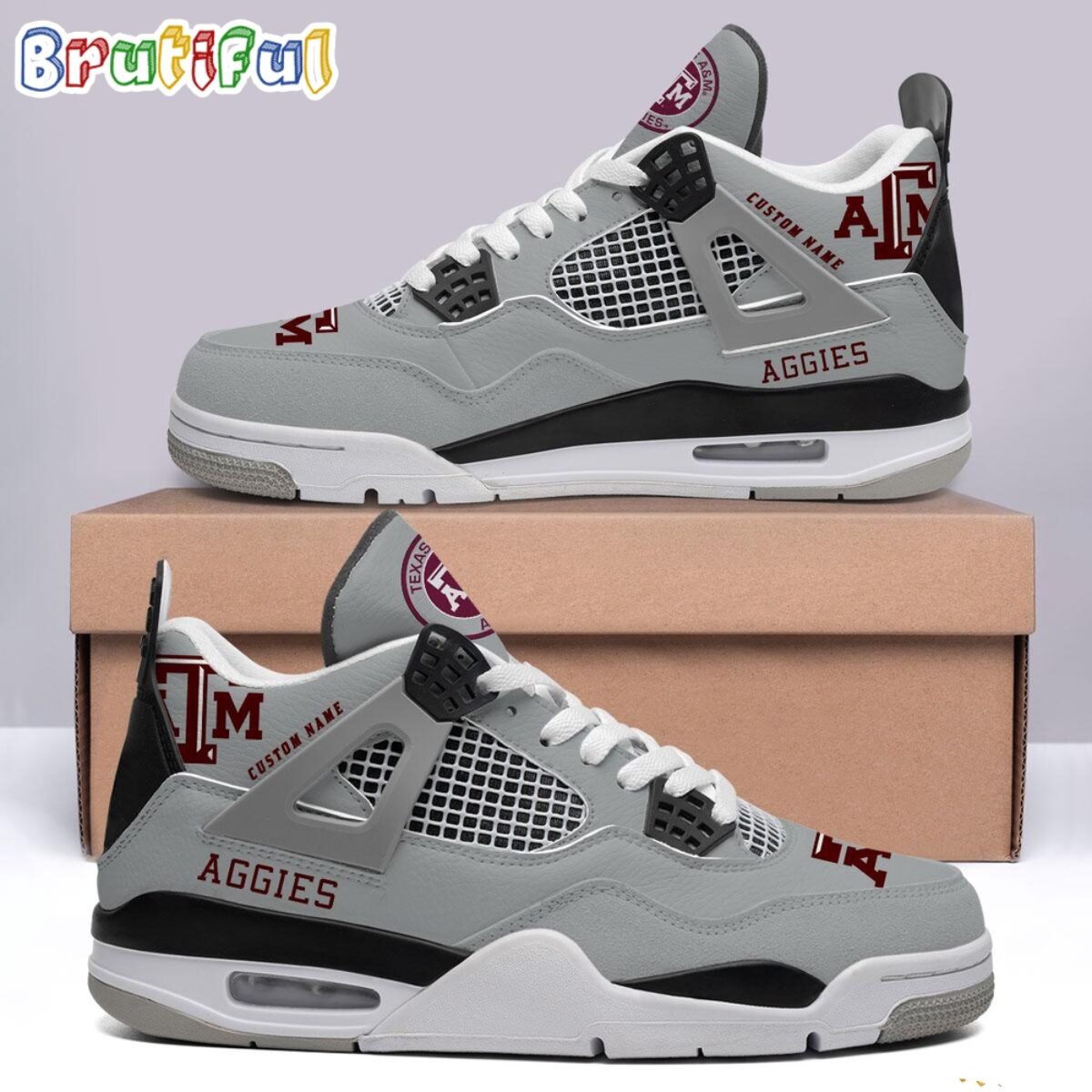 NCAA Texas AM Aggies Sport Team Air Jordan 4 Shoes, Personalized 
