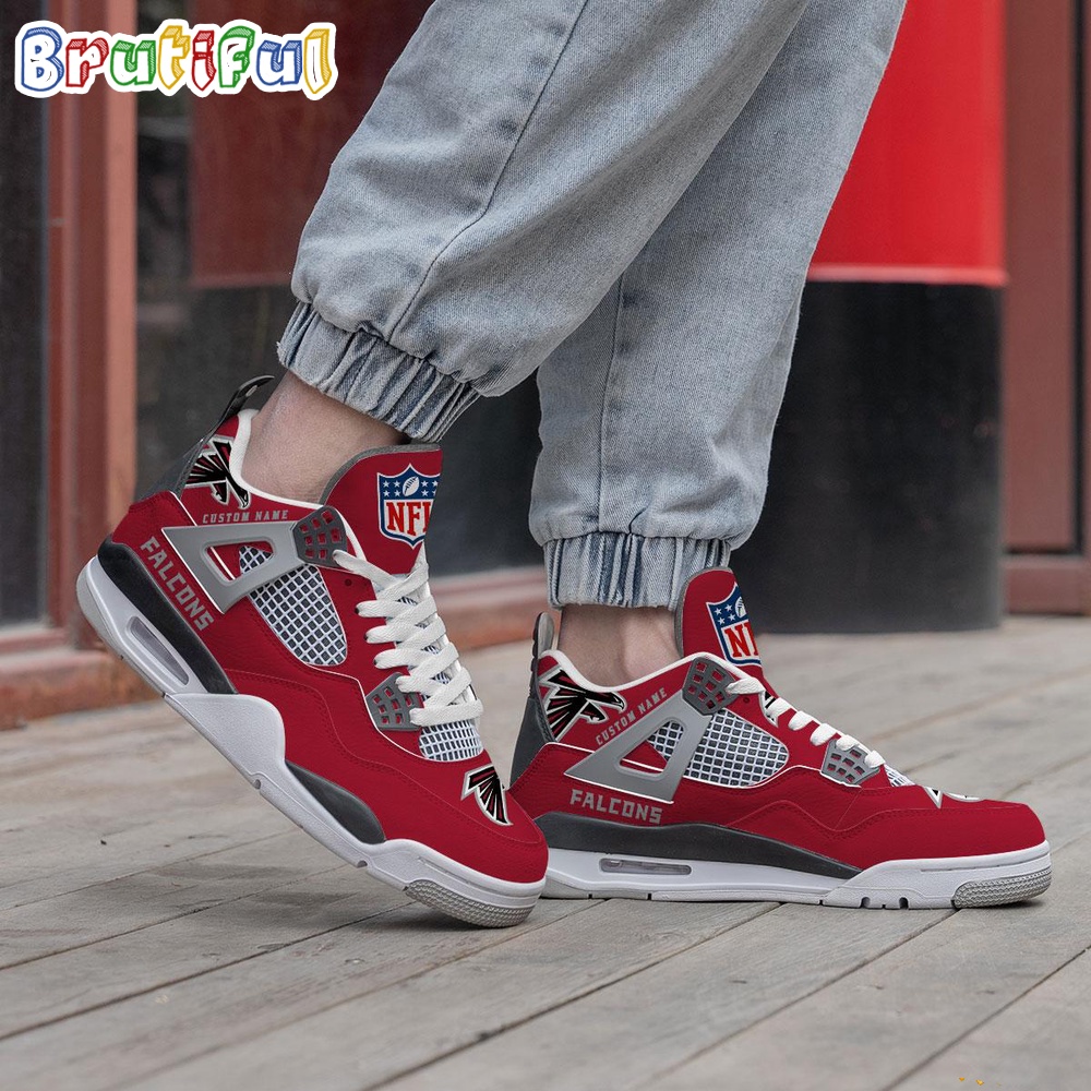 NFL Atlanta Falcons Football Team Air Jordan 4 Shoes Sneaker 2