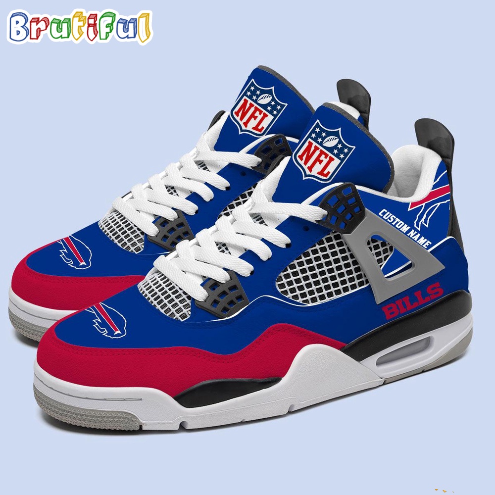NFL Buffalo Bills Football Team Air Jordan 4 Shoes Personalized AJ4 Sneaker 2