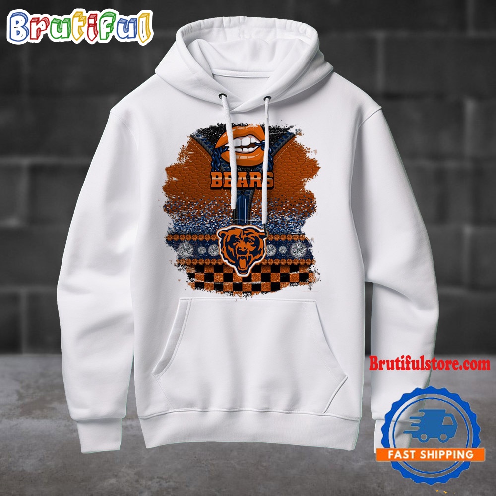 NFL Chicago Bears Special Torn Effect Football Hoodie Shirt
