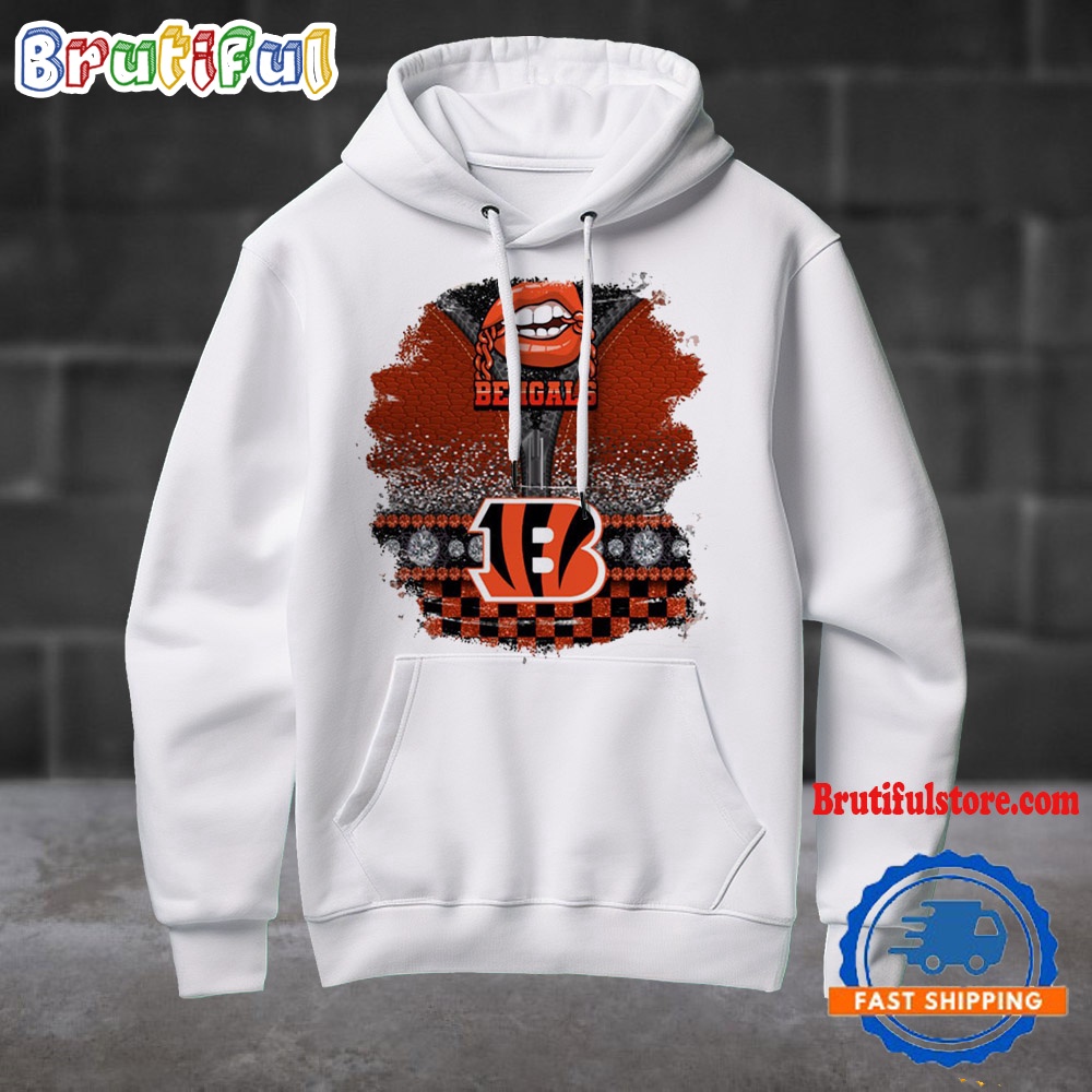 NFL Cincinnati Bengals Special Torn Effect Football Hoodie Shirt