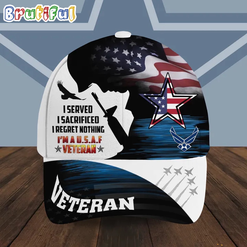 NFL Dallas Cowboys Special American Flag US Air Force Veteran Baseball Cap 1