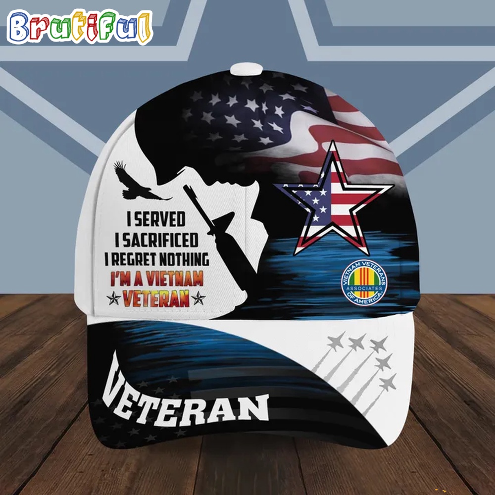 NFL Dallas Cowboys Special American Flag Vietnam Veteran Baseball Cap 1