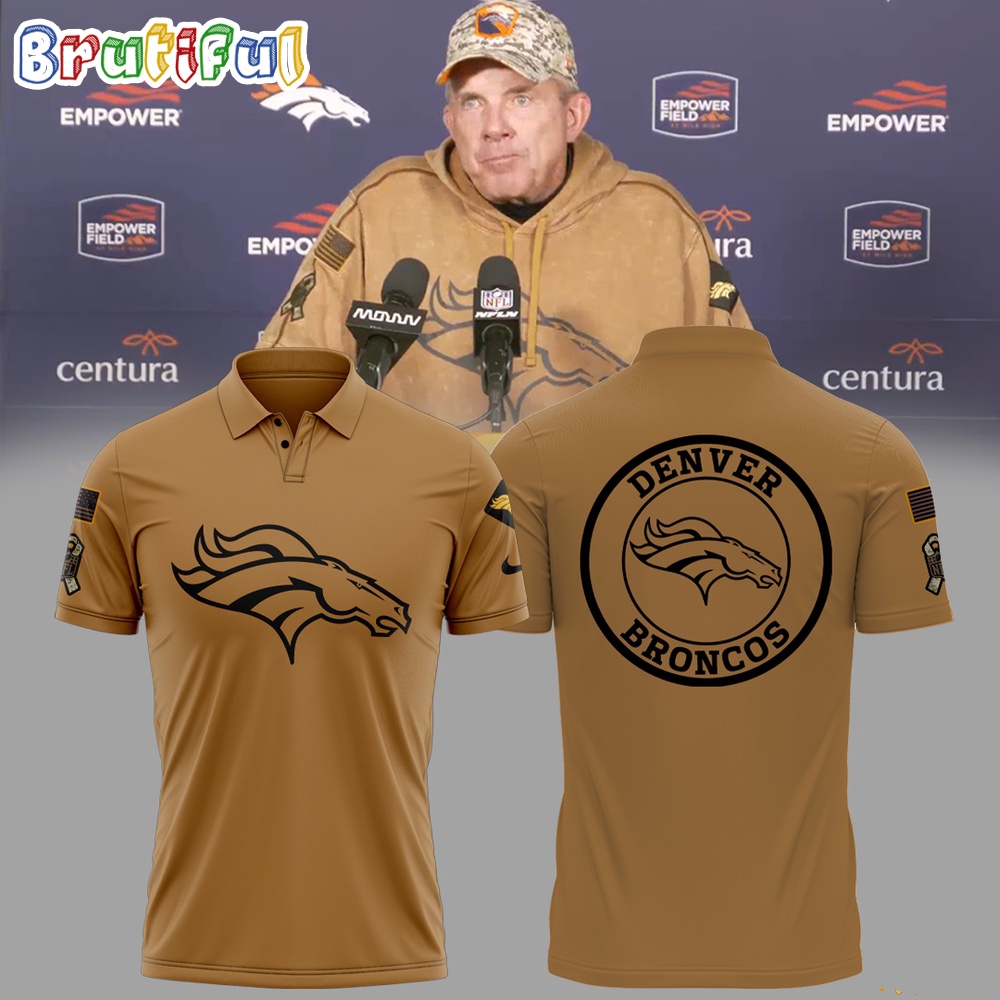 NFL Denver Broncos Veteran Camo Polo Shirt