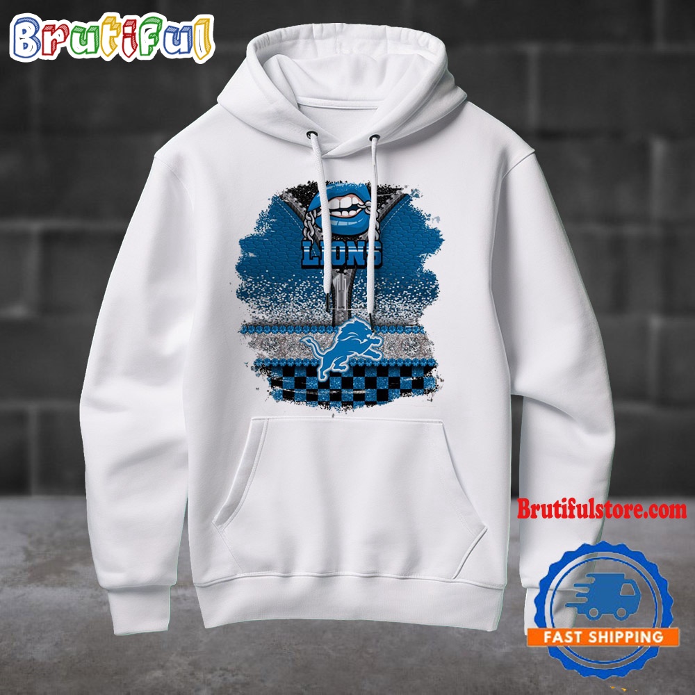 NFL Detroit Lions Special Torn Effect Football Hoodie Shirt