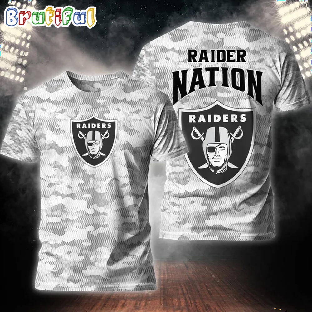 NFL Las Vegas Raiders Special Camo 3D Shirt
