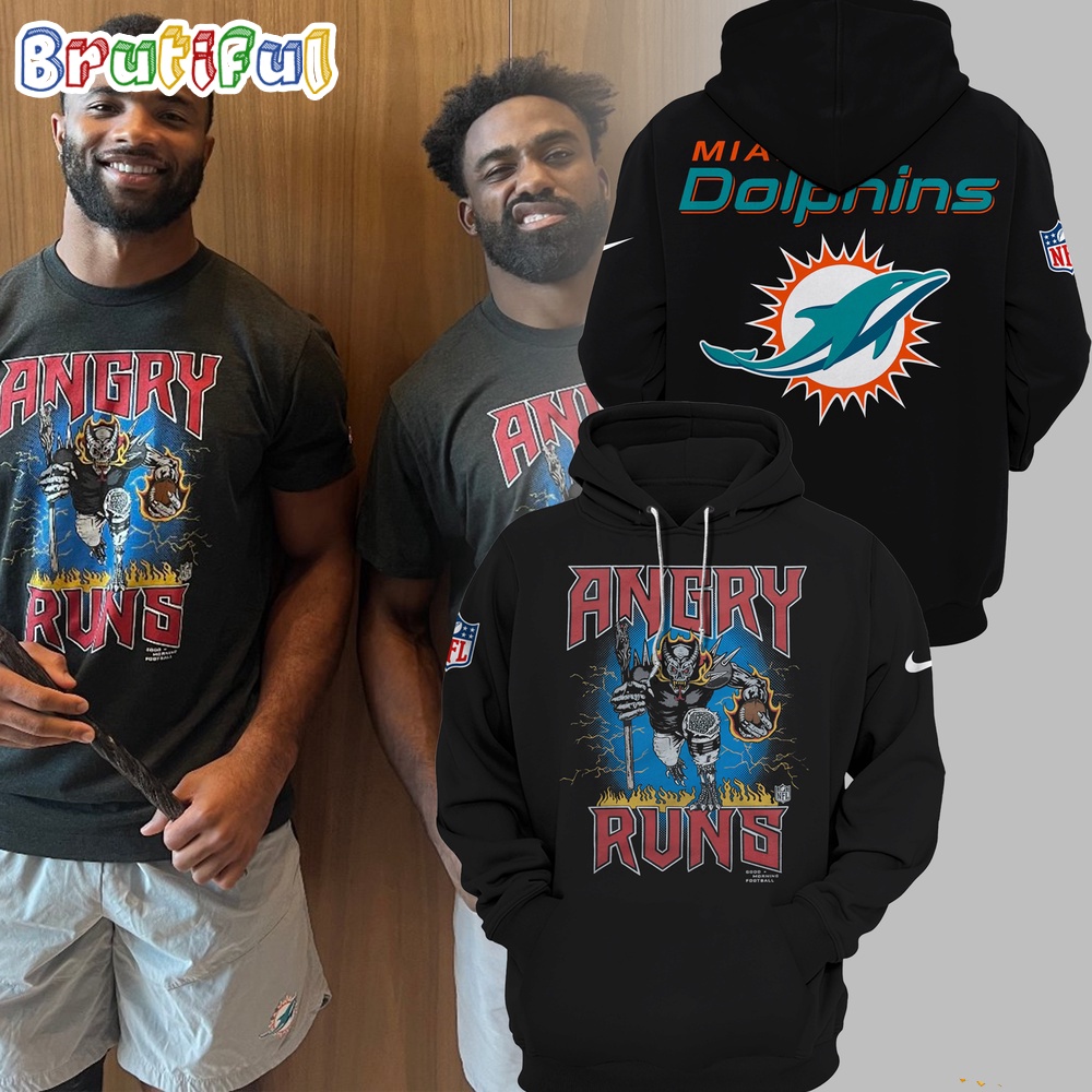 NFL Miami Dolphins Angry Runs Hoodie
