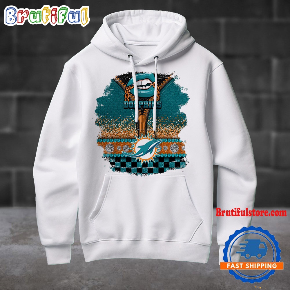 NFL Miami Dolphins Special Torn Effect Football Hoodie Shirt