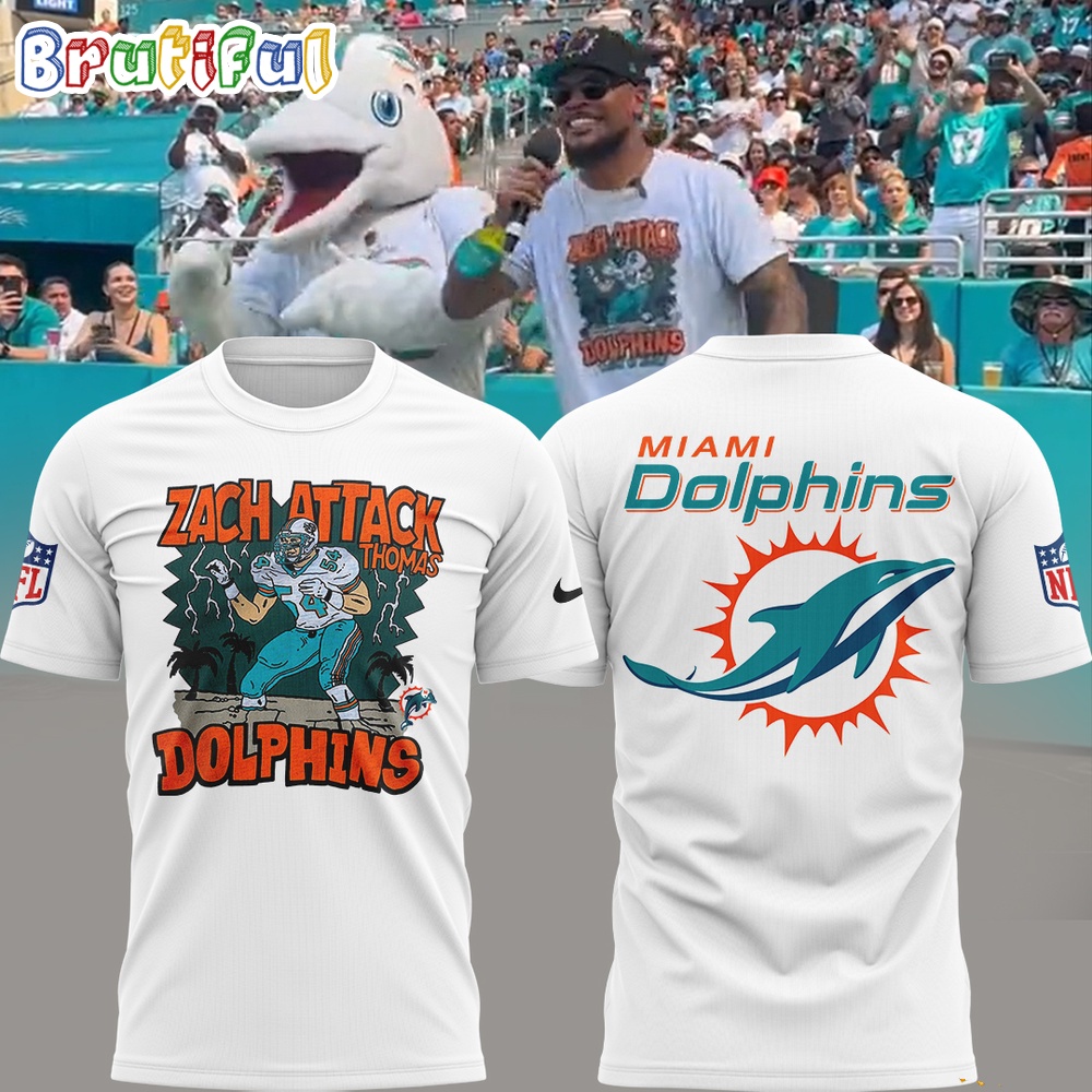 NFL Miami Dolphins Zach Attack Thomas T Shirt