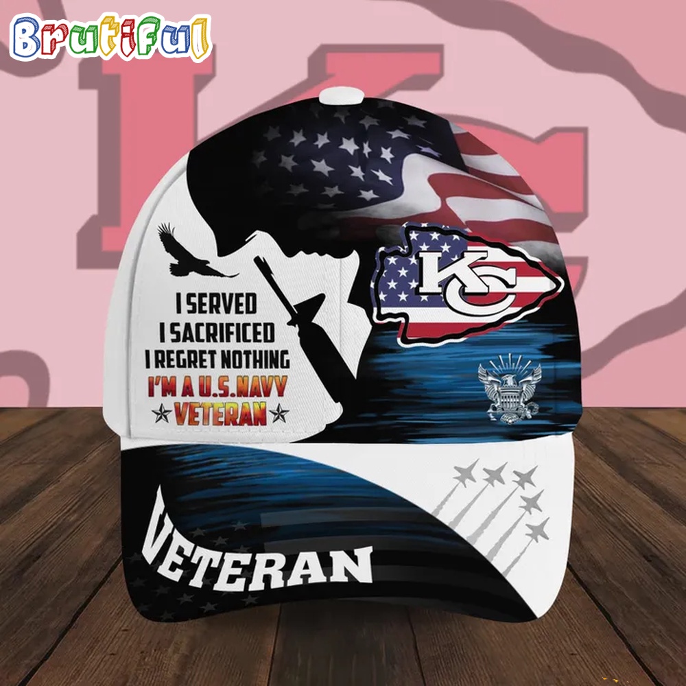 NFL San Francisco 49ers Special American Flag US Navy Veteran Baseball Cap 1