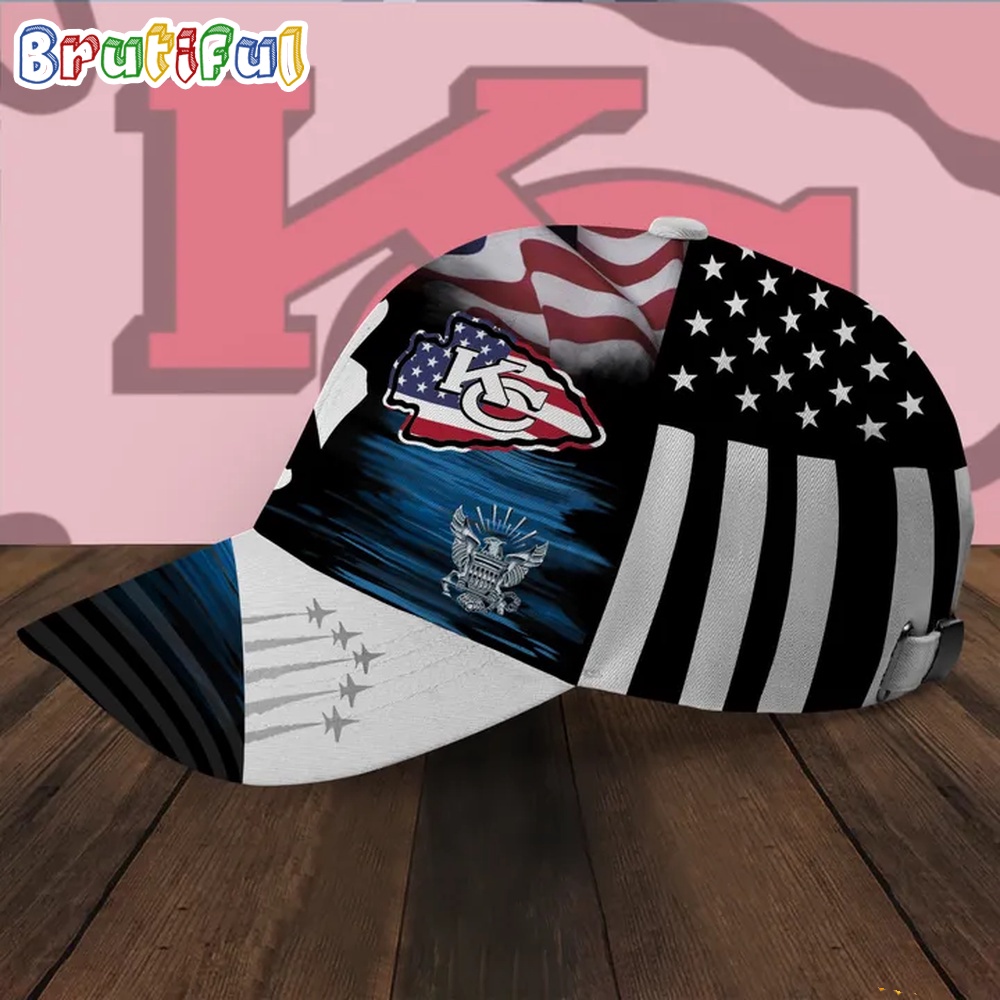 NFL San Francisco 49ers Special American Flag US Navy Veteran Baseball Cap 2