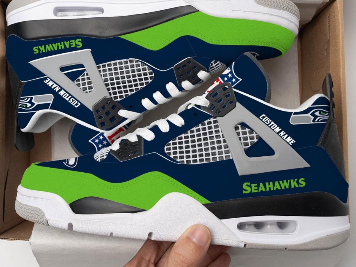 seahawk colored jordans
