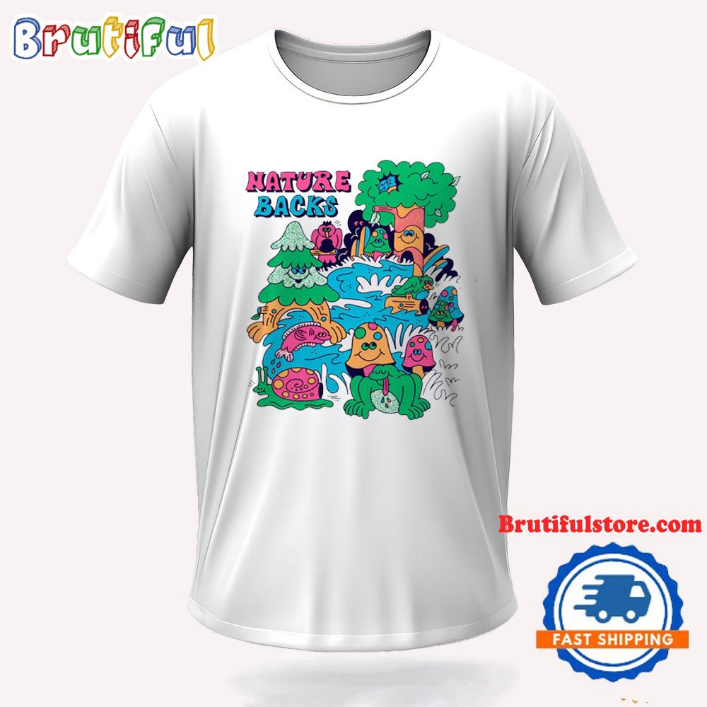 Nature Backs Funky Forest Vintage T Shirt
