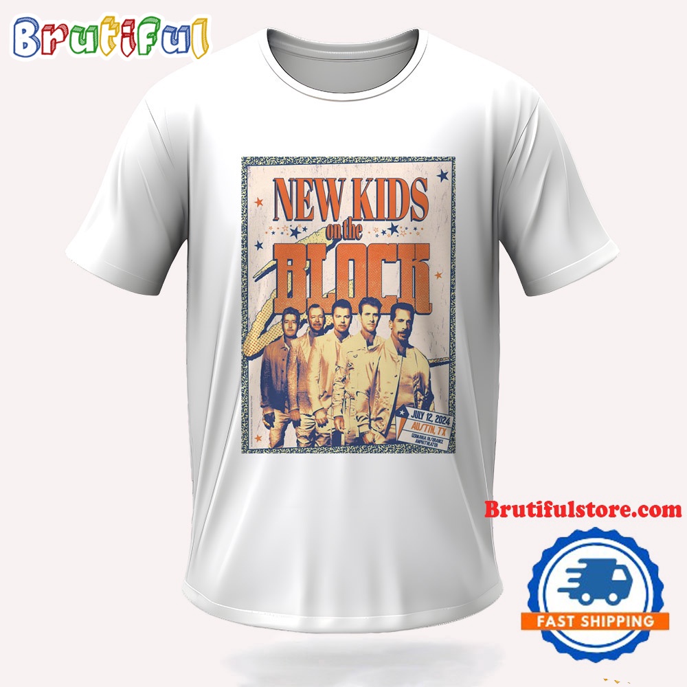 New Kids On The Block July 12 2024 Austin TX Tour T Shirt