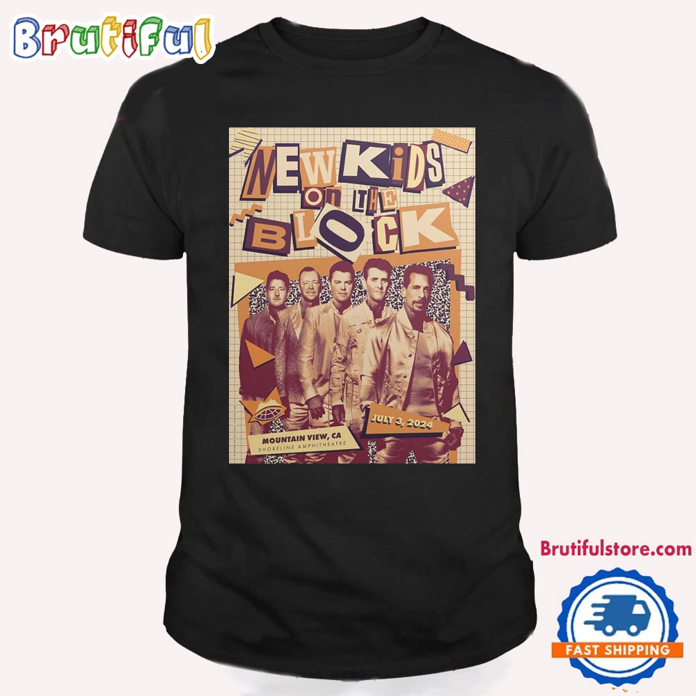 New Kids On The Block June 3 2024 Shoreline Amphitheatre Mountain View CA T Shirt