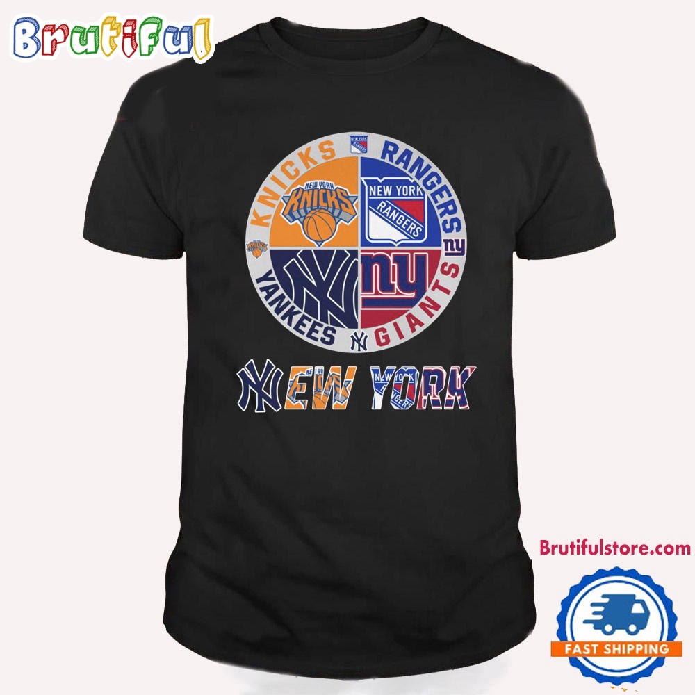New York Sport Team Logo Design T Shirt