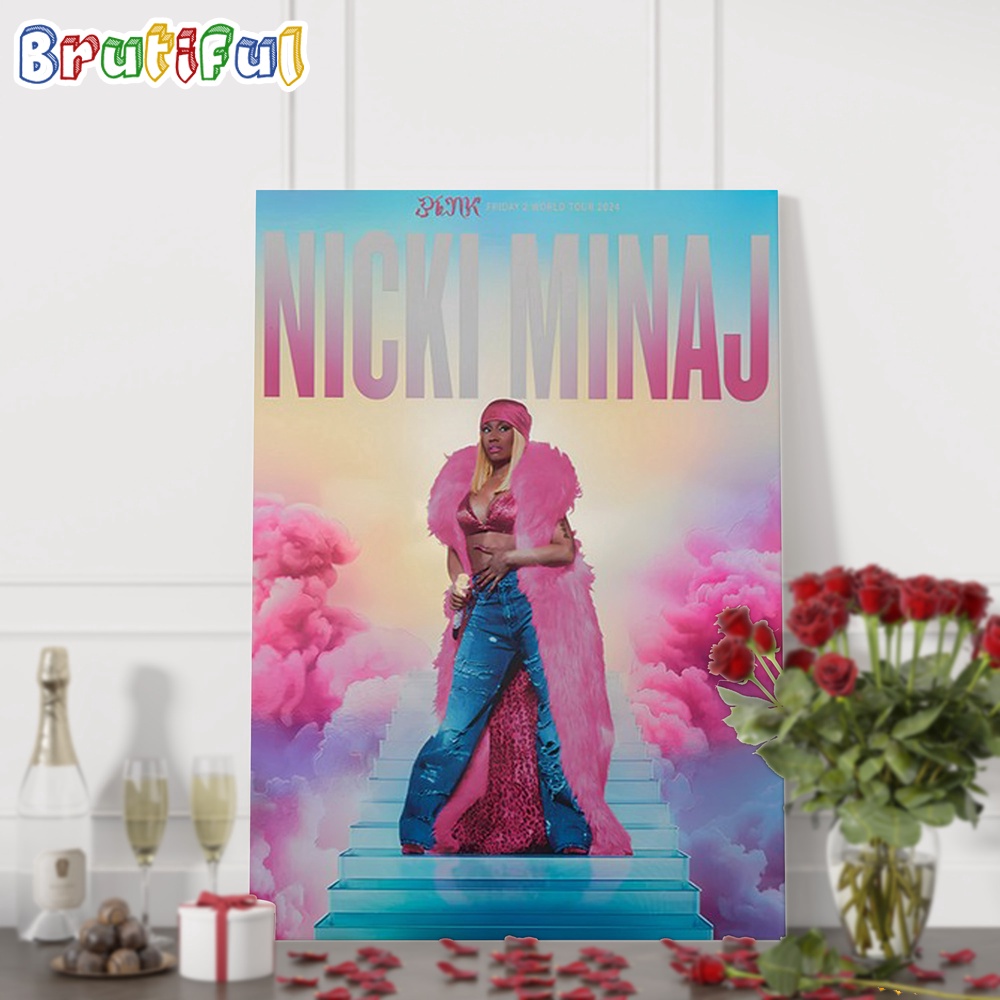 Nicki Minaj Pink Friday 2 World Tour Wall Art Poster Canvas