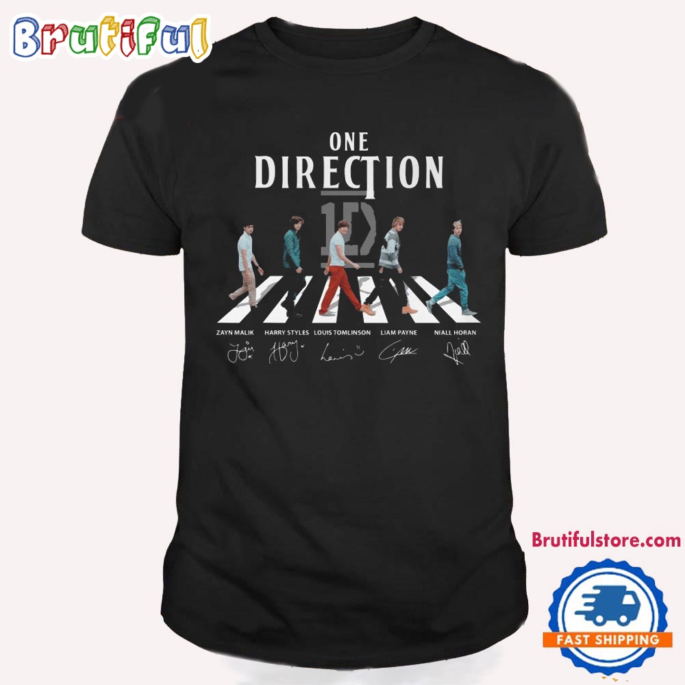 One Direction Go On The Road Signature T Shirt