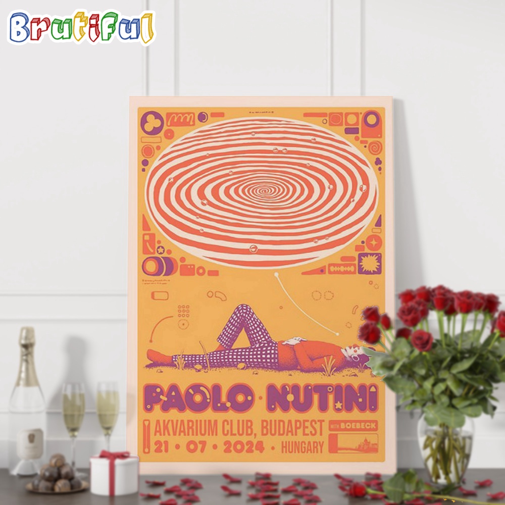 Paolo Nutini July 21 2024 Akvarium Klub Budapest Wall Art Poster Canvas