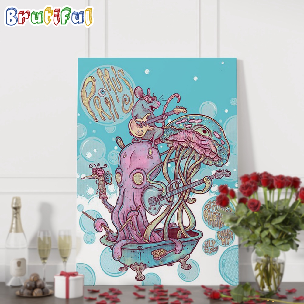 Primus July 22 2024 Kettlehouse Amphitheater Bonner MT Wall Art Poster Canvas