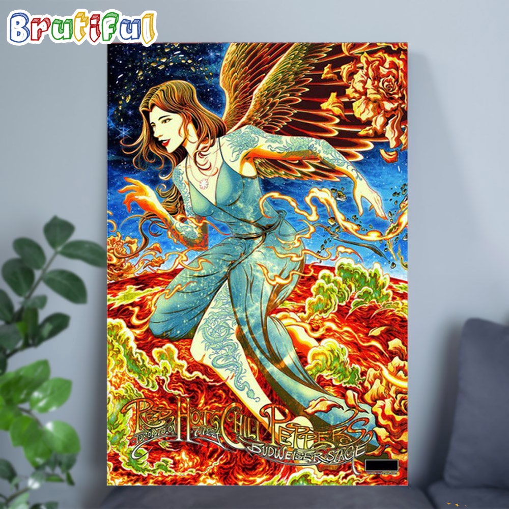Red Hot Chili Peppers July 17 2024 Tour Budweiser Stage Wall Art Poster Canvas