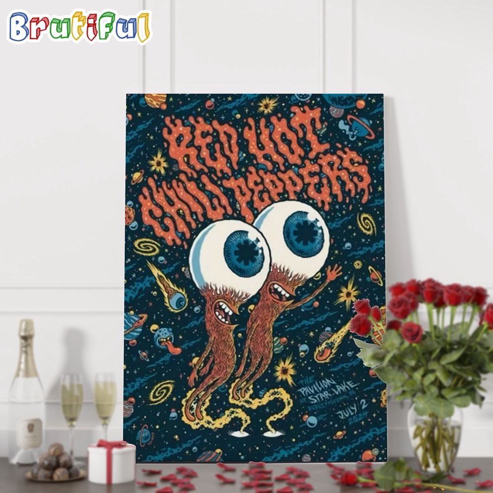 Red Hot Chili Peppers July 2 2024 The Pavilion At Star Lake Burgettstown PA Wall Art Poster Canvas