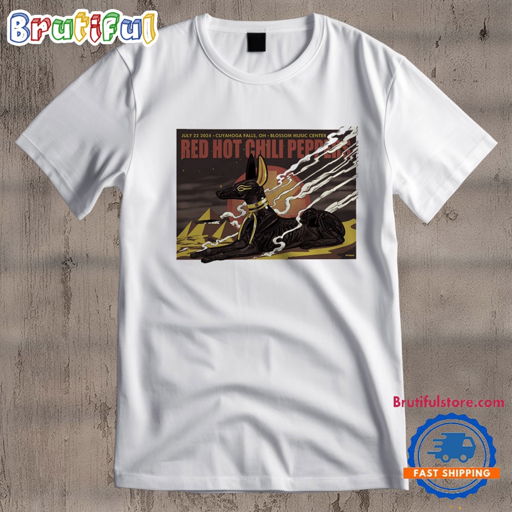 Red Hot Chili Peppers July 22 2024 Blossom Music Center Cuyahoga Falls OH T Shirt