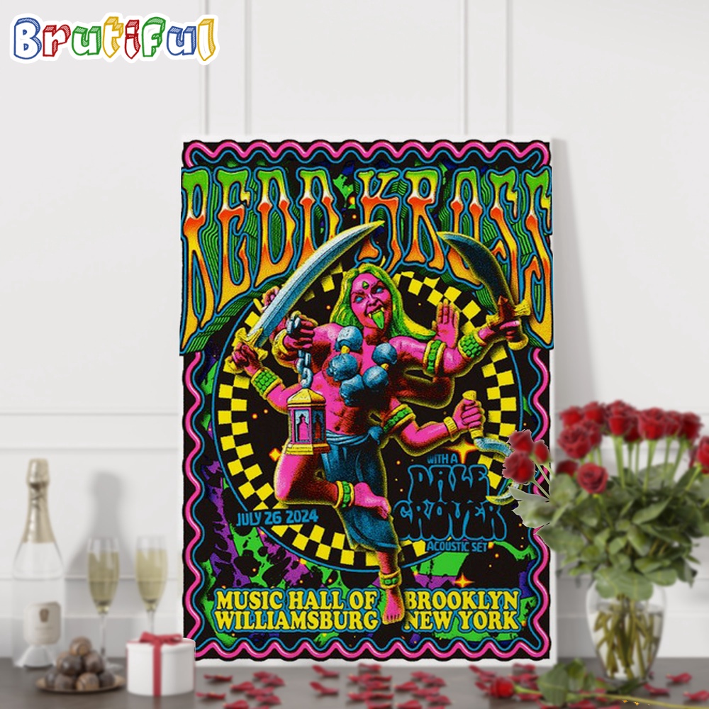 Redd Kross Band July 26 2024 Music Hall of Williamsburg Brooklyn NY Gig Wall Art Poster Canvas