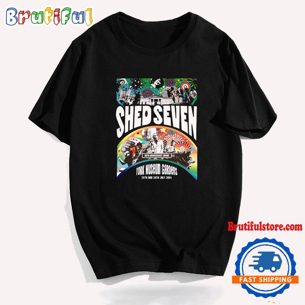 Shed Seven York Museum Gardens Tour T Shirt