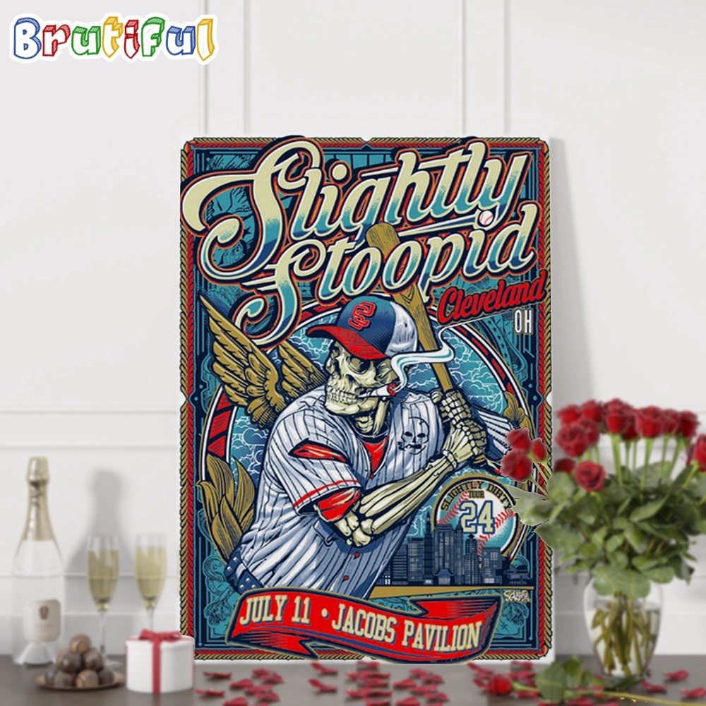 Slightly Stoopid Band July 11 2024 Cleveland OH at Jacobs Pavilion Tour Wall Art Poster Canvas