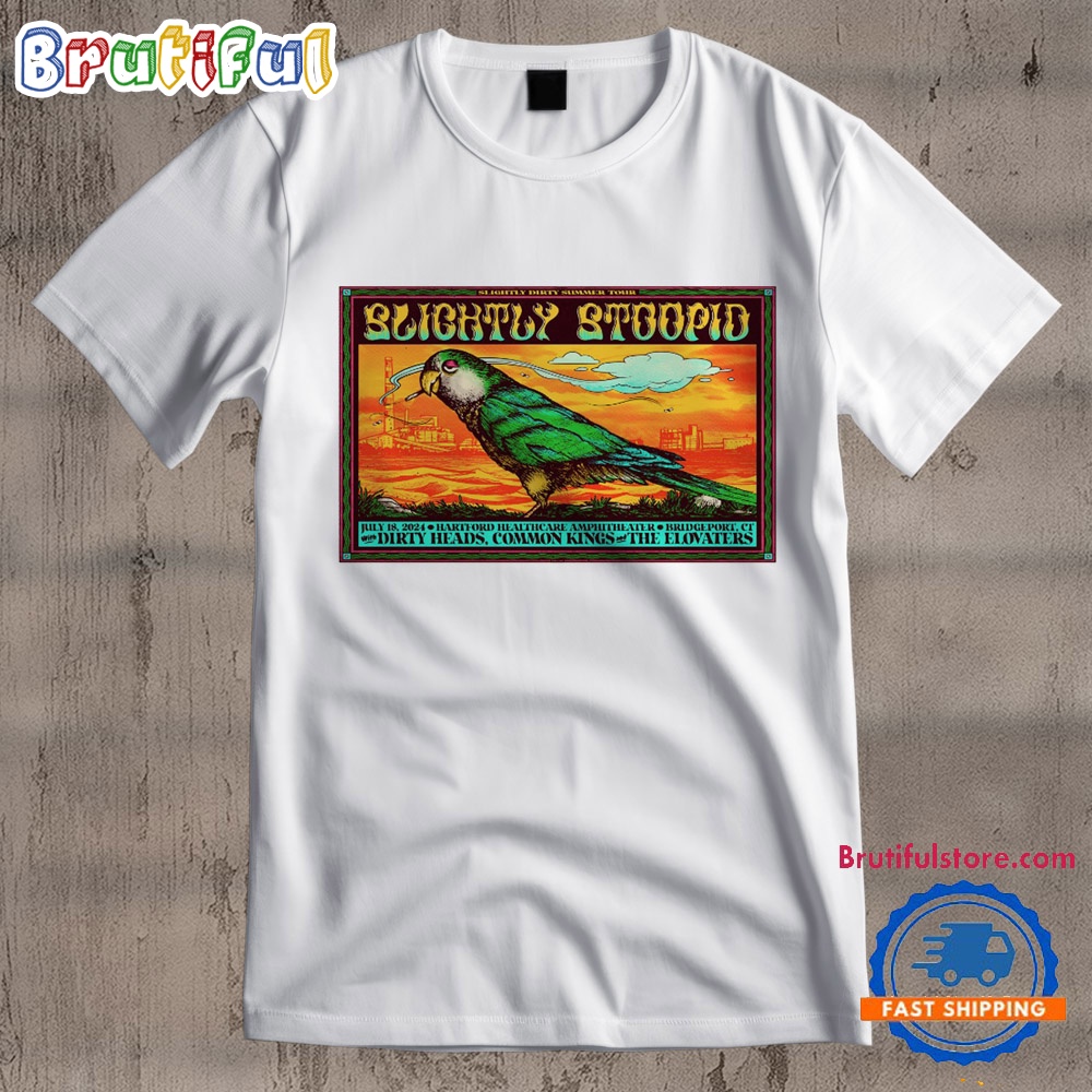 Slightly Stoopid July 18 2024 Hartford HealthCare Amphitheater Bridgeport CT T Shirt