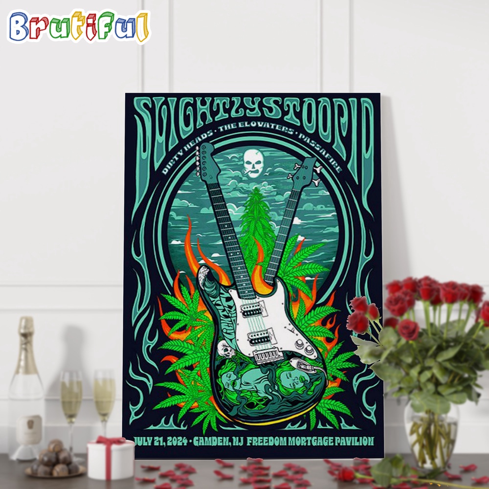 Slightly Stoopid July 21 2024 Freedom Mortgage Pavilion Camden NJ Tour Wall Art Poster Canvas