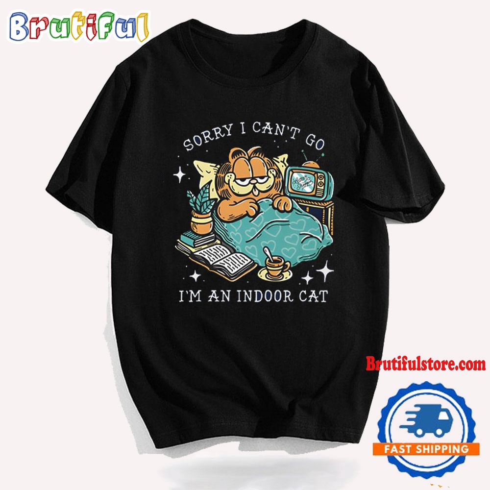 Sorry I Cant Go Im An Indoor Cat Vintage T Shirt