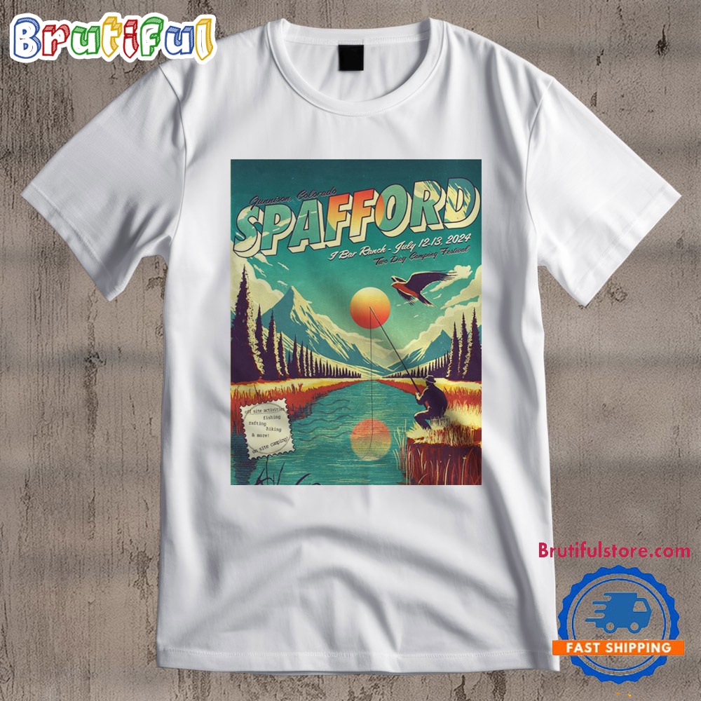 Spafford Two Day Camping Festival July 12 13 2024 Bar Ranch Gunnison CO T Shirt