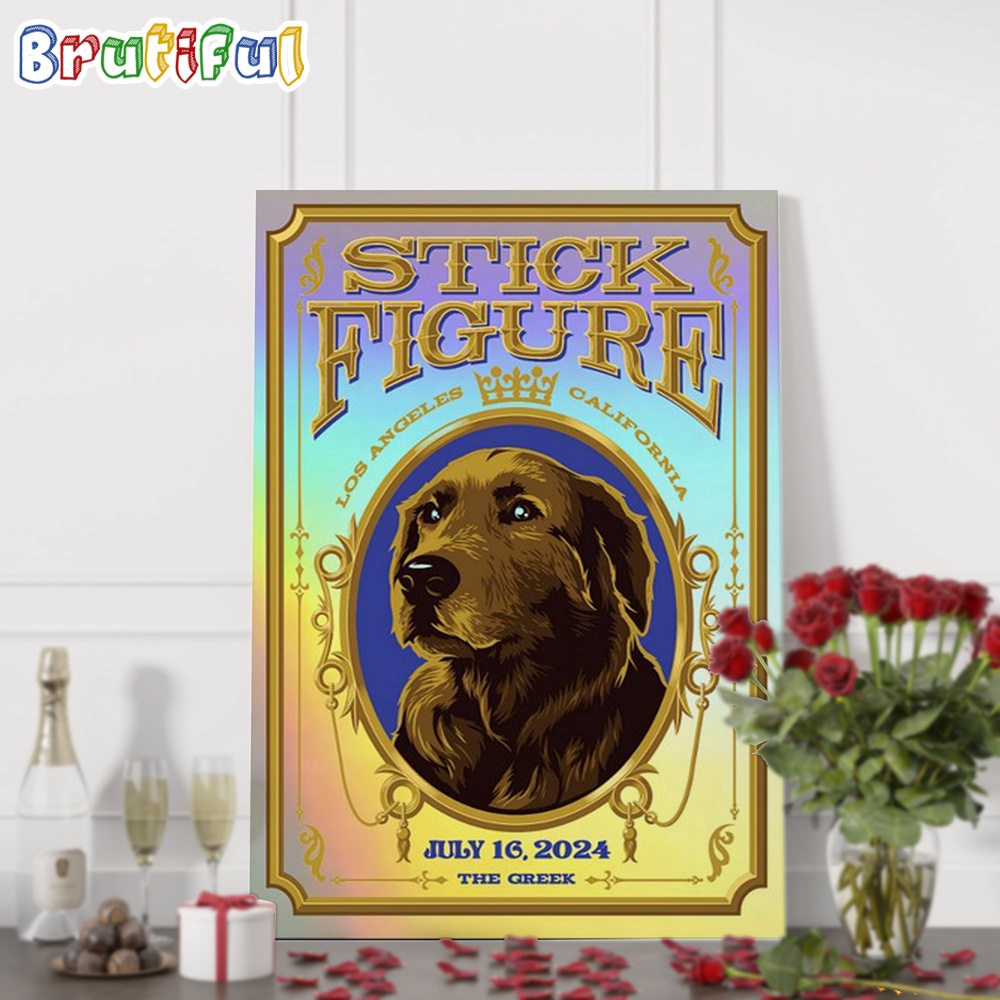 Stick Figure July 16 2024 Berkeley California US Tour Wall Art Poster Canvas