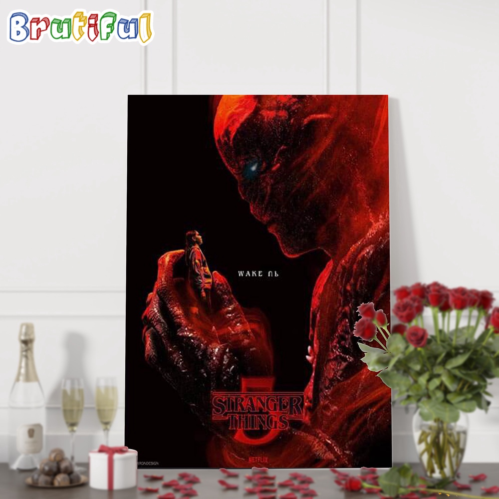 Stranger Things 5 New Poster New Season Max Wake Wall Art Poster Canvas