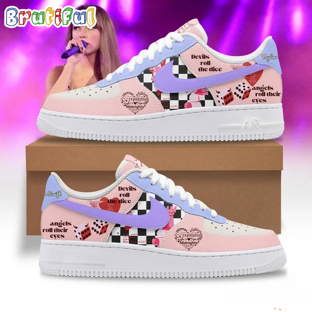 Taylor Swift Music Angels Roll Their Eyes Air Force 1 Shoes Sneaker 1