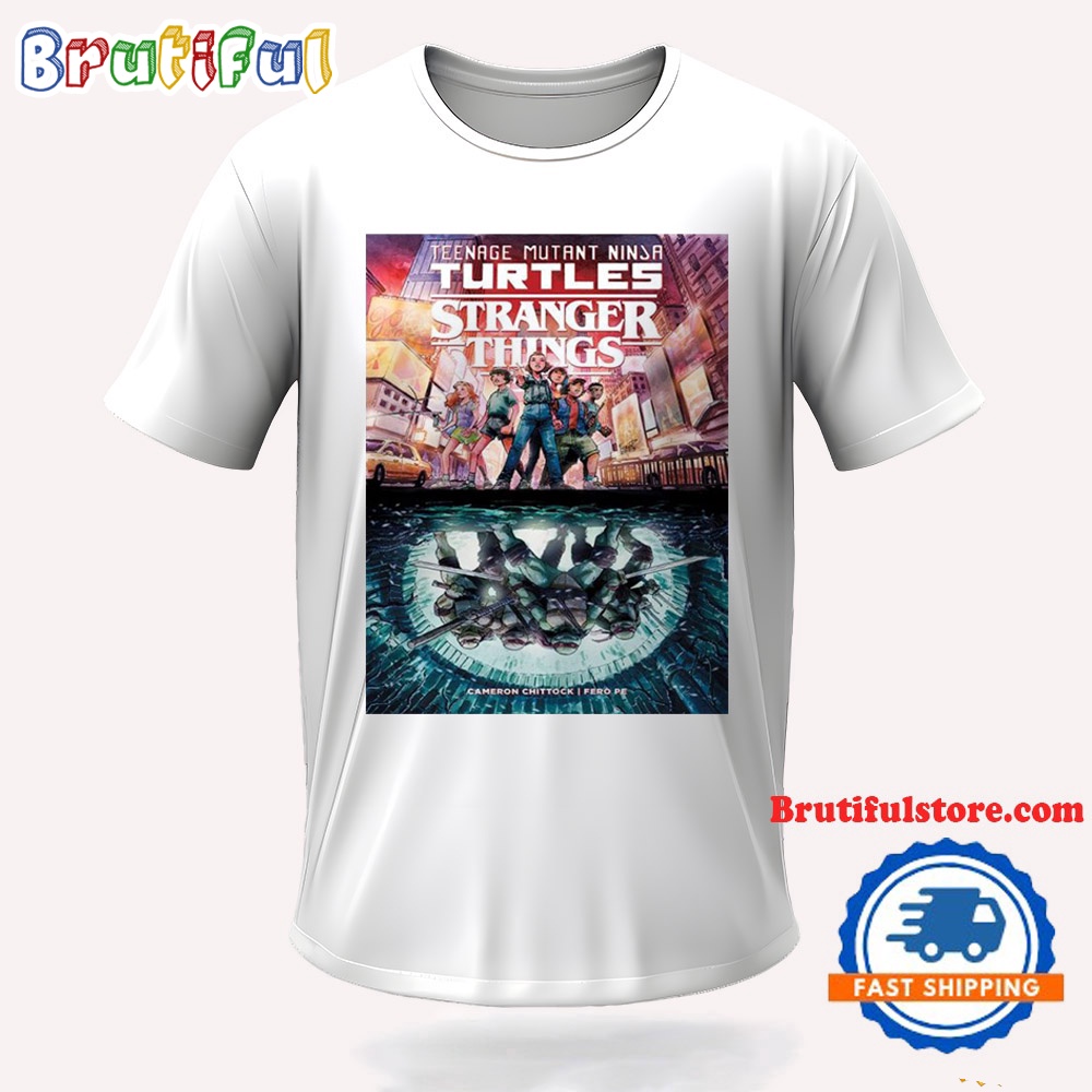 Teenage Mutant Ninja Turtles x Stranger Things Full Story T Shirt